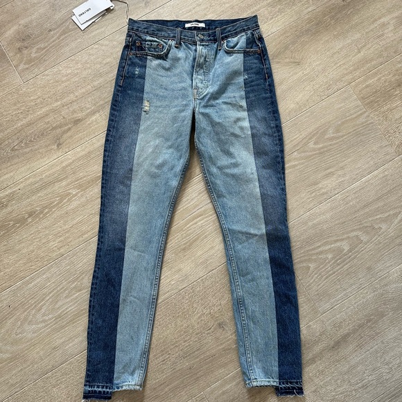 GRLFRND Karolina two toned jeans NWT 27 - Picture 1 of 7